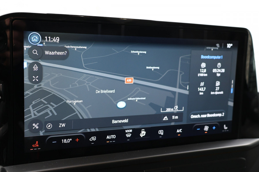 Ford Transit Custom 320 2.0 TDCI 150 PK L2H1 Limited | ACC | Blind Spot | Camera | Lane Assist | Stoelverwarming | CarPlay | Navigatie | Stuurwielverwarming | 3-Zitter | Verlengde fabrieksgarantie tot 12-2029