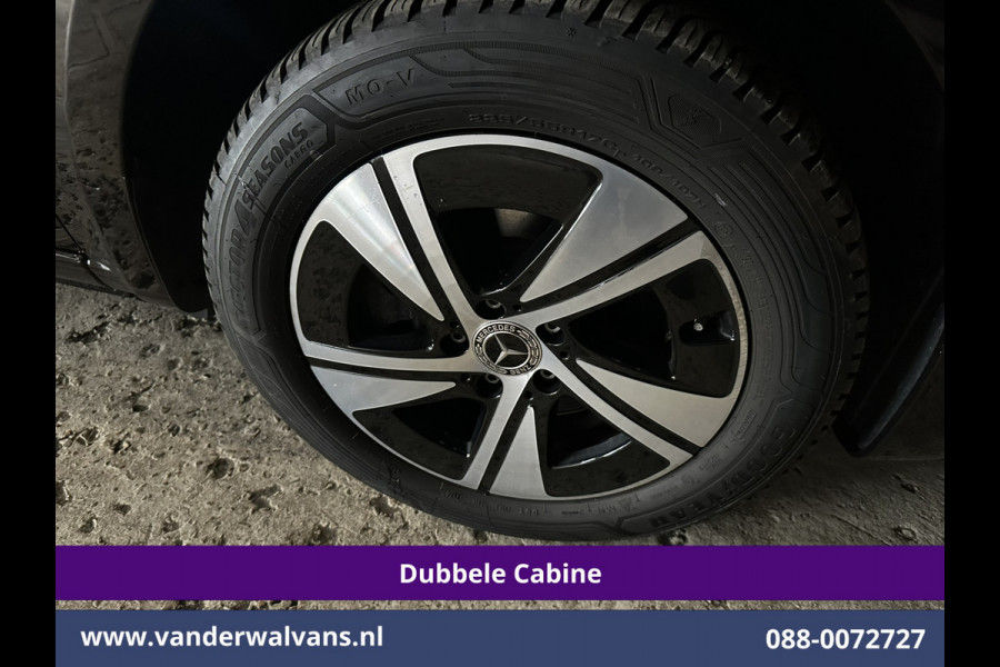 Mercedes-Benz Vito 116 CDI 164pk 9G-Tronic Automaat L2H1 Dubbele Cabine Fabrieksgarantie Euro6 Airco | 5-Zits | 2x zijdeur | 360 graden Camera Navigatie, LED, LM Velgen, 2500kg Trekhaak, Adaptieve Cruisecontrol, Parkeersensoren, Isofix, MBUX