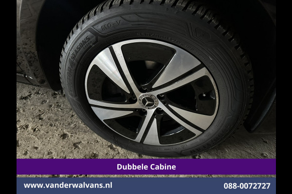 Mercedes-Benz Vito 116 CDI 164pk 9G-Tronic Automaat L2H1 Dubbele Cabine Fabrieksgarantie Euro6 Airco | 5-Zits | 2x zijdeur | 360 graden Camera Navigatie, LED, LM Velgen, 2500kg Trekhaak, Adaptieve Cruisecontrol, Parkeersensoren, Isofix, MBUX