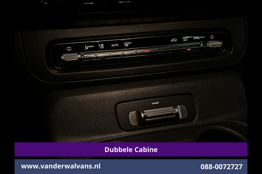 Mercedes-Benz Vito 116 CDI 164pk 9G-Tronic Automaat L2H1 Dubbele Cabine Fabrieksgarantie Euro6 Airco | 5-Zits | 2x zijdeur | 360 graden Camera Navigatie, LED, LM Velgen, 2500kg Trekhaak, Adaptieve Cruisecontrol, Parkeersensoren, Isofix, MBUX