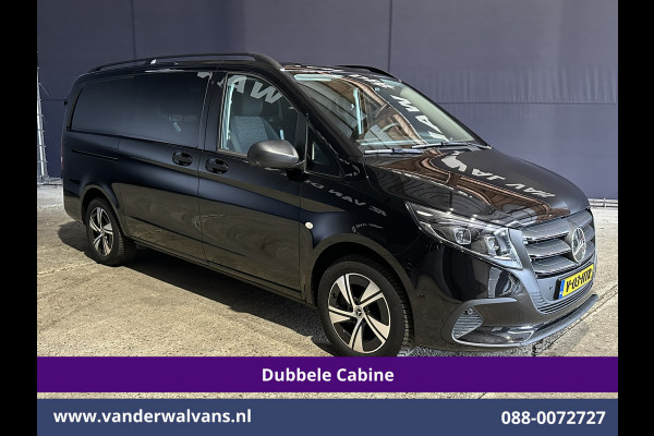 Mercedes-Benz Vito 116 CDI 164pk 9G-Tronic Automaat L2H1 Dubbele Cabine Fabrieksgarantie Euro6 Airco | 5-Zits | 2x zijdeur | 360 graden Camera Navigatie, LED, LM Velgen, 2500kg Trekhaak, Adaptieve Cruisecontrol, Parkeersensoren, Isofix, MBUX