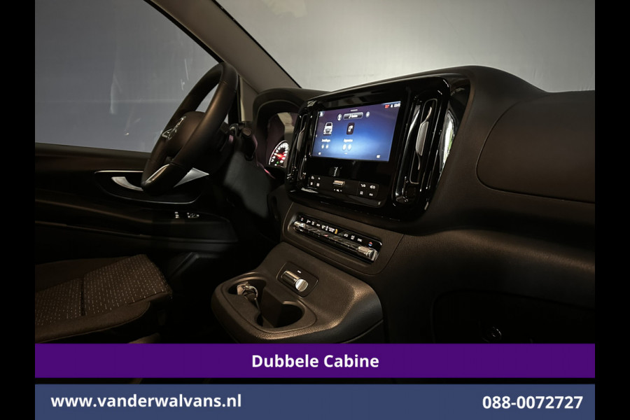Mercedes-Benz Vito 116 CDI 164pk 9G-Tronic Automaat L2H1 Dubbele Cabine Fabrieksgarantie Euro6 Airco | 5-Zits | 2x zijdeur | 360 graden Camera Navigatie, LED, LM Velgen, 2500kg Trekhaak, Adaptieve Cruisecontrol, Parkeersensoren, Isofix, MBUX