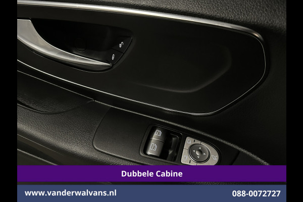 Mercedes-Benz Vito 116 CDI 164pk 9G-Tronic Automaat L2H1 Dubbele Cabine Fabrieksgarantie Euro6 Airco | 5-Zits | 2x zijdeur | 360 graden Camera Navigatie, LED, LM Velgen, 2500kg Trekhaak, Adaptieve Cruisecontrol, Parkeersensoren, Isofix, MBUX