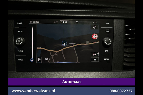 Volkswagen Transporter 2.0 TDI 150pk Automaat L1H1 Euro6 Airco | Navigatie | Camera | Android Auto | Cruisecontrol | Trekhaak Parkeersensoren, Bijrijdersbank