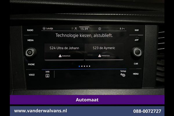 Volkswagen Transporter 2.0 TDI 150pk Automaat L1H1 Euro6 Airco | Navigatie | Camera | Android Auto | Cruisecontrol | Trekhaak Parkeersensoren, Bijrijdersbank