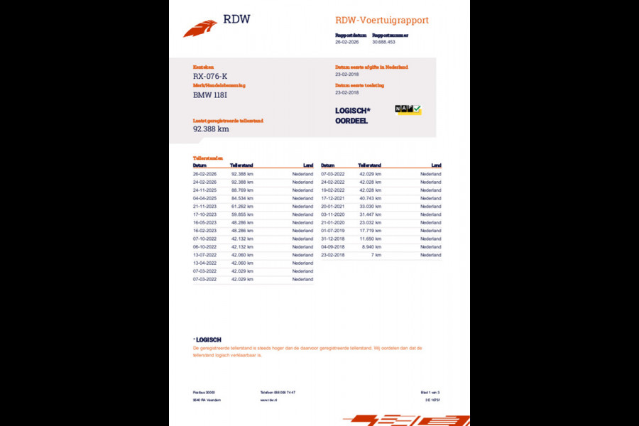 BMW 1-serie 118i Sportstoel, LED (Sparkling Brown Metallic), NL-NAP