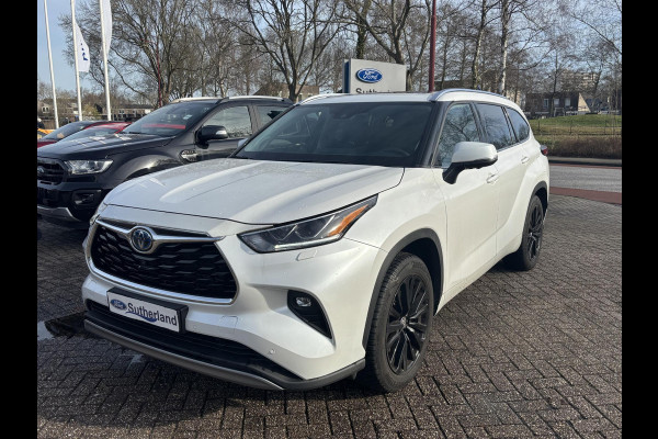 Toyota highlander 2.5 AWD Hybrid Premium | 7p |  Panoramadak | 360 graden camera | Platinum Pearl White | Adaptieve cruisecontrol | JBL audio | Head up Display | Stoelverwarming | Achterbank verwarmd | SCI