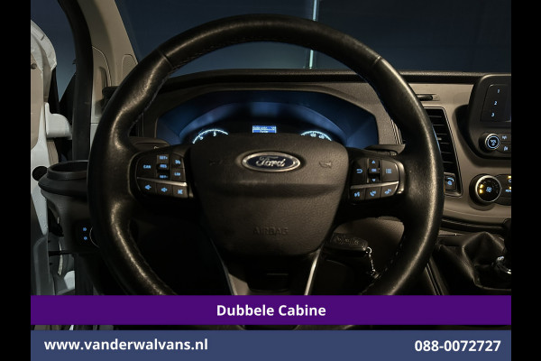Ford Transit Custom 2.0 TDCI 131pk L2H1 Dubbele Cabine Euro6 Airco | 6-Zits | LED | Cruisecontrol | Parkeersensoren Achterklep, 2800kg trekvermogen