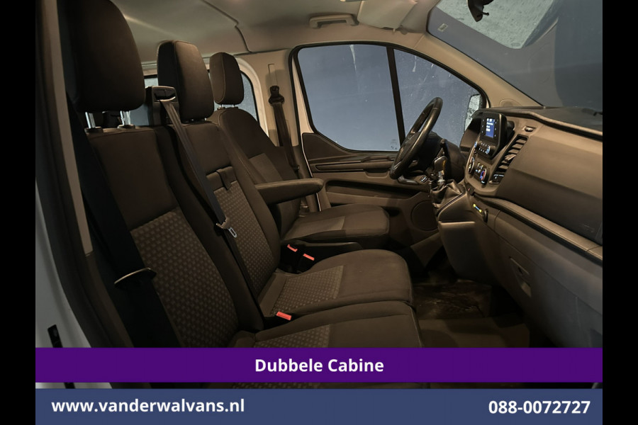 Ford Transit Custom 2.0 TDCI 131pk L2H1 Dubbele Cabine Euro6 Airco | 6-Zits | LED | Cruisecontrol | Parkeersensoren Achterklep, 2800kg trekvermogen