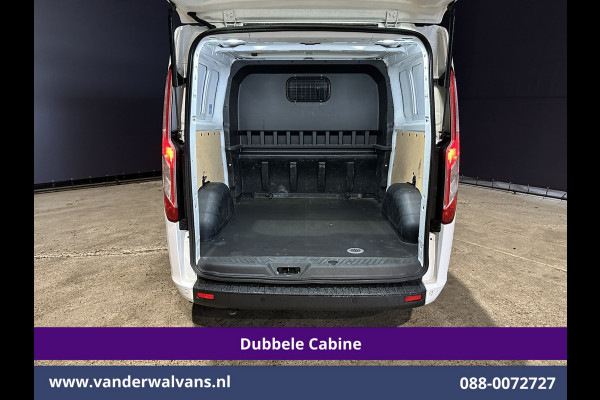 Ford Transit Custom 2.0 TDCI 131pk L2H1 Dubbele Cabine Euro6 Airco | 6-Zits | LED | Cruisecontrol | Parkeersensoren Achterklep, 2800kg trekvermogen