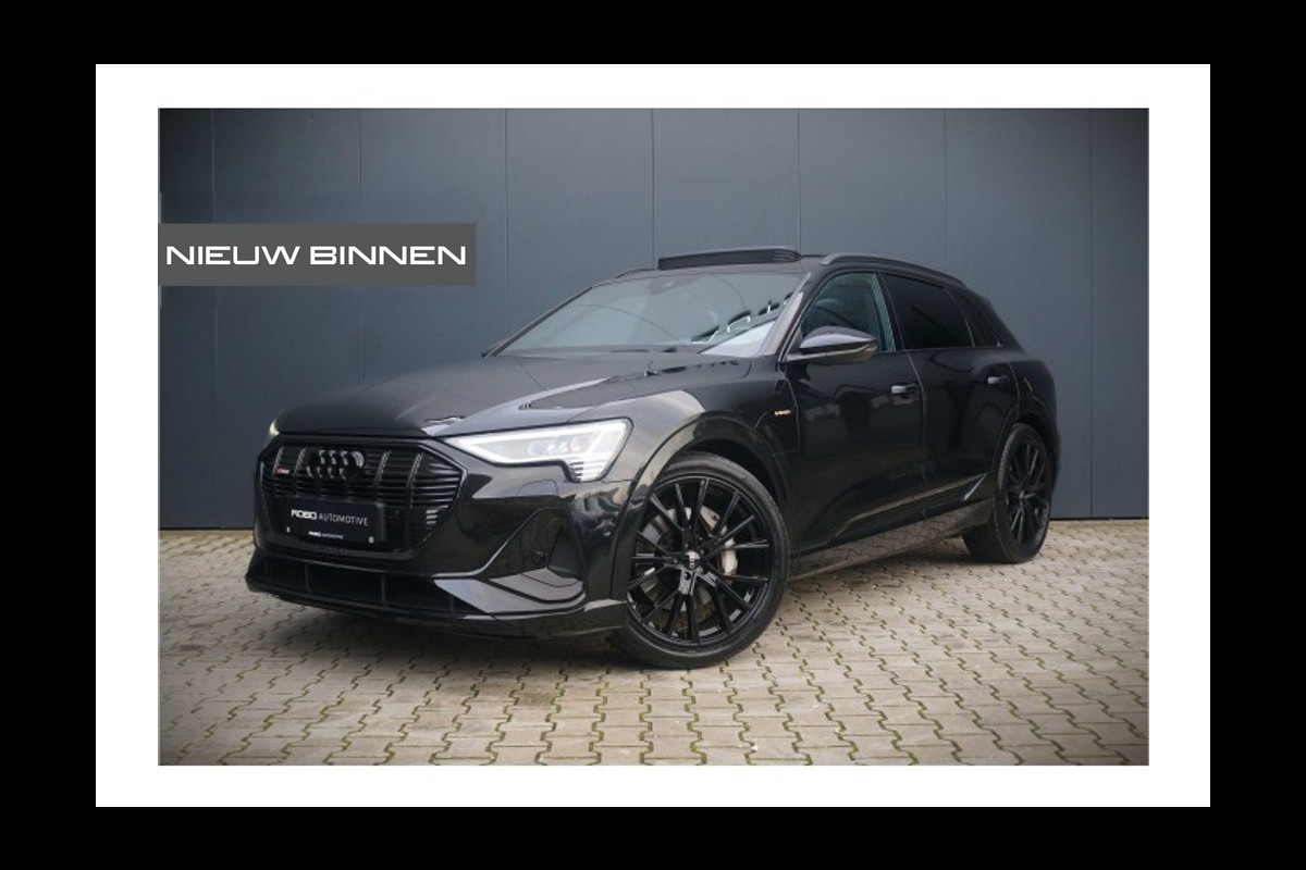 Audi e-tron e-tron 50 quattro Launch edition Black 71 kWh S-Line | Black Edition | Panoramadak | Memory Seat | Luchtvering | Adaptive Cruise Control | Keyless | Matrix LED | Stoelverwarming | NAP |