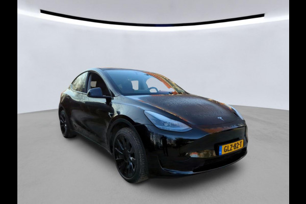 Tesla Model Y Long Range RWD 75 kWh | LMV Zwart 20" Turbine | Leer | Stoelverwarming V+A | Pano | Full Self Driving computer 4, Autopilot, Dodehoek detectie
