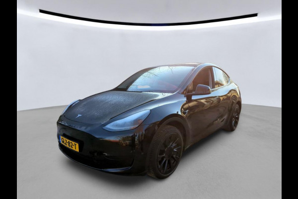 Tesla Model Y Long Range RWD 75 kWh | LMV Zwart 20" Turbine | Leer | Stoelverwarming V+A | Pano | Full Self Driving computer 4, Autopilot, Dodehoek detectie