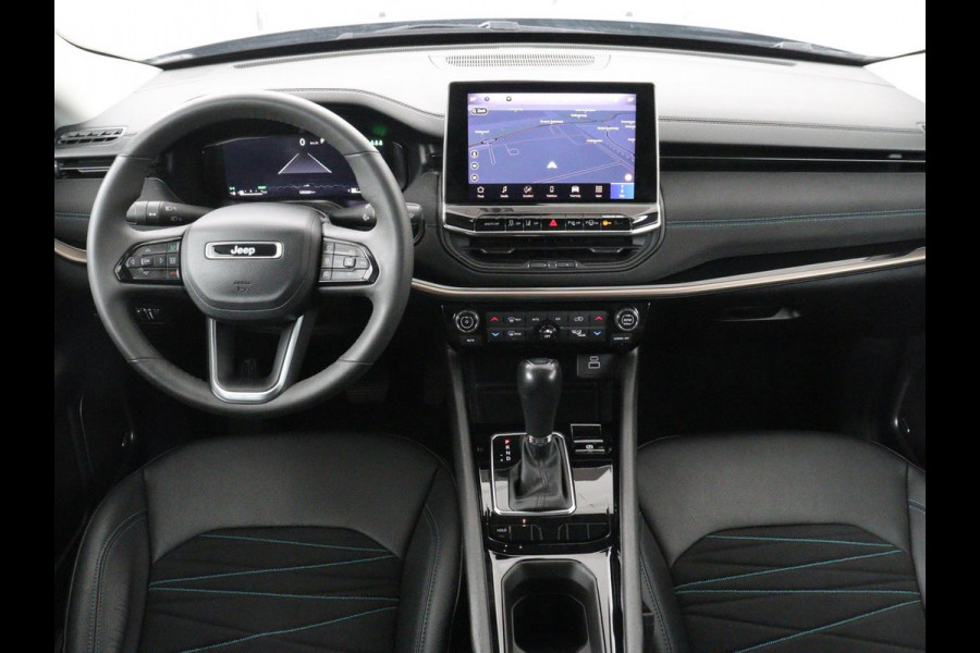 Jeep Compass 1.5T e-Hybrid Limited | 360 Camera | Adaptive cruise | Alpine Sound | Half leder | Carplay | Navigatie | Keyless | Dodehoek detectie | Full LED | Climate control | Bluetooth