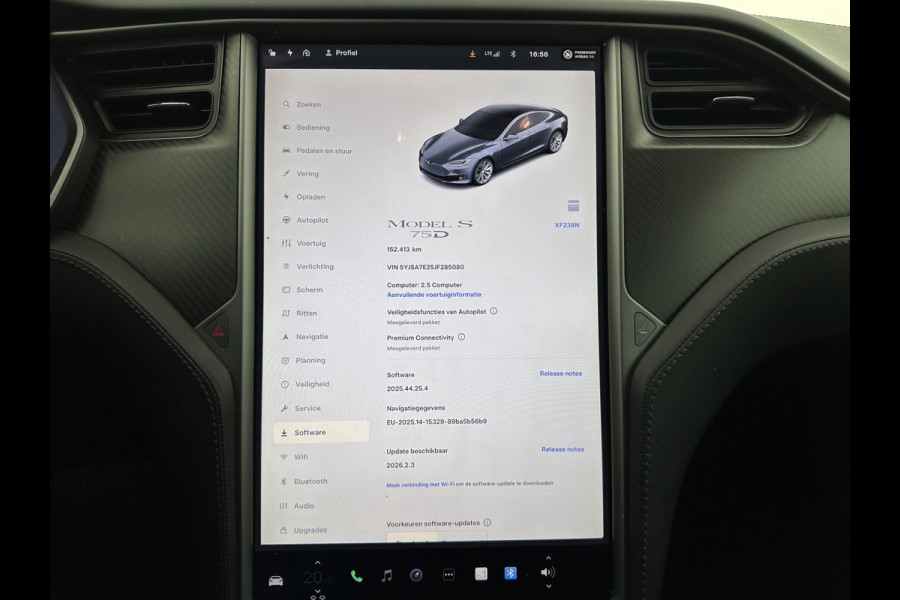 Tesla Model S 75D Base [ 3-Fase-17kW ] {SOH-85%} (INCL-BTW) Aut. *PANO-WINDOW | LEATHER | CCS-FASTLOADER | FULL-LED | NAVI-FULLMAP | KEYLESS | MEMORY-PACK | HEATED-COMFORTSEATS | DIGI-COCKPIT | CARBON-INLAY | AUTO-PILOT |  19"ALU*