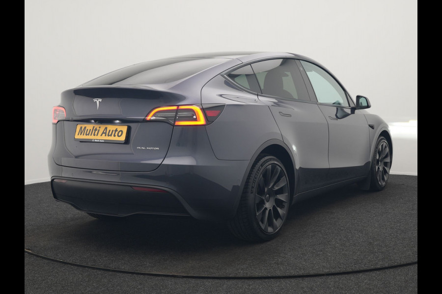 Tesla Model Y Long Range AWD 75 kWh 441pk SOH 92,3% | Full Self-Driving Capability | Panodak | Adaptive Cruise | Lederen Sportstoelen Memory & Verwarmd | Camera | Navigatie |