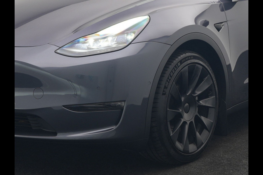 Tesla Model Y Long Range AWD 75 kWh 441pk SOH 92,3% | Full Self-Driving Capability | Panodak | Adaptive Cruise | Lederen Sportstoelen Memory & Verwarmd | Camera | Navigatie |