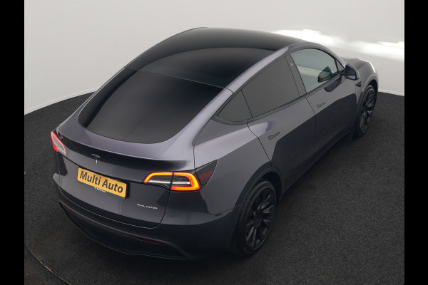 Tesla Model Y Long Range AWD 75 kWh 441pk SOH 92,3% | Full Self-Driving Capability | Panodak | Adaptive Cruise | Lederen Sportstoelen Memory & Verwarmd | Camera | Navigatie |