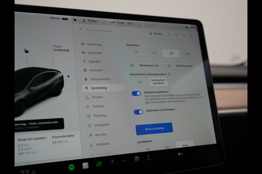 Tesla Model Y Long Range AWD 75 kWh 441pk SOH 92,3% | Full Self-Driving Capability | Panodak | Adaptive Cruise | Lederen Sportstoelen Memory & Verwarmd | Camera | Navigatie |