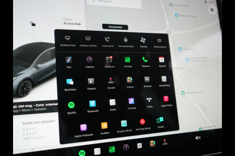Tesla Model Y Long Range AWD 75 kWh 441pk SOH 92,3% | Full Self-Driving Capability | Panodak | Adaptive Cruise | Lederen Sportstoelen Memory & Verwarmd | Camera | Navigatie |