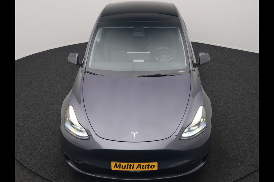 Tesla Model Y Long Range AWD 75 kWh 441pk SOH 92,3% | Full Self-Driving Capability | Panodak | Adaptive Cruise | Lederen Sportstoelen Memory & Verwarmd | Camera | Navigatie |