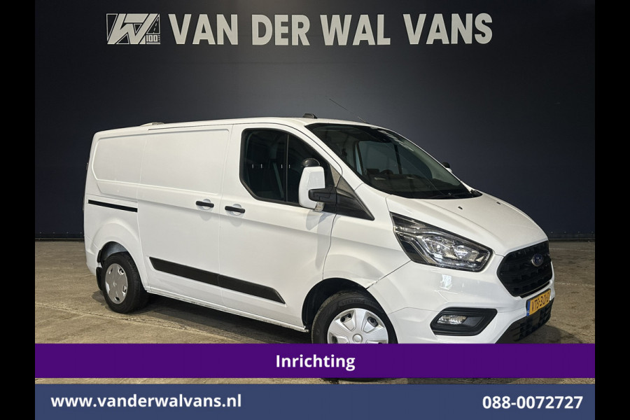 Ford Transit Custom 2.0 TDCI L1H1 Inrichting Euro6 Airco | Camera | LED | Cruisecontrol | Stoelverwarming | 2500kg Trekhaak Verwarmde voorruit, Parkeersensoren, Bijrijdersbank