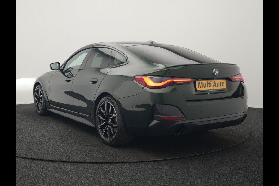 BMW 4 Serie Coupé 430i M Sport 245pk Dealer O.H Sanremo Green | Panodak | Lederen Competition Stoelen Memory & Verwarmd | Adaptive Onderstel | 360 Camera | Harman & Kardon | 19" L.M | Carbon | Apple Carplay | Navigatie | Blis | Virtual | DAB |