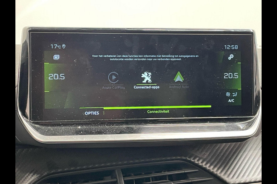 Peugeot 208 1.2 PureTech 100pk Automaat Allure Pack Peugeot 208 1.2 PureTech 100pk Aut. Allure Pack Navigatie Apple Carplay/Android Auto Camera Parkeersensor achter Cruise Control Virtual Cockpit Climate Control Getinte ramen