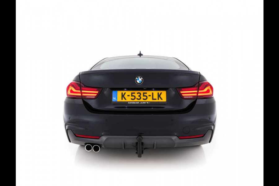 BMW 4 Serie Gran Coupé 420i M-Sportpack High Executive Edition (INCL-BTW) Aut. *LEATHER | FULL-LED | DIGI-COCKPIT | HIFI-SOUND | HEATED-SPORTSEATS | DAB+ | CAMERA | SHIFTPADDLES | PRIVACYGLASS | HEAD-UP | TOWBAR | KEYLESS | CARBON-INLAY | 19''ALU*