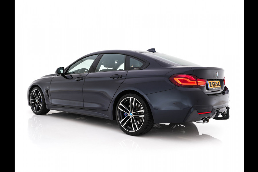BMW 4 Serie Gran Coupé 420i M-Sportpack High Executive Edition (INCL-BTW) Aut. *LEATHER | FULL-LED | DIGI-COCKPIT | HIFI-SOUND | HEATED-SPORTSEATS | DAB+ | CAMERA | SHIFTPADDLES | PRIVACYGLASS | HEAD-UP | TOWBAR | KEYLESS | CARBON-INLAY | 19''ALU*