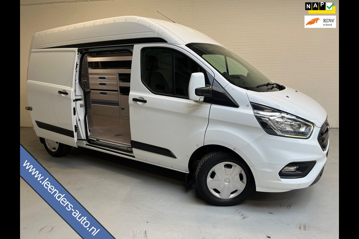 Ford Transit Custom SERVICEWAGEN LANG/ HOOG 320 2.0 TDCI EURO6 L2H2 TREND, SORTIMO INRICHTING ,V230 OMVORMER, RIJKLAARPRIJS