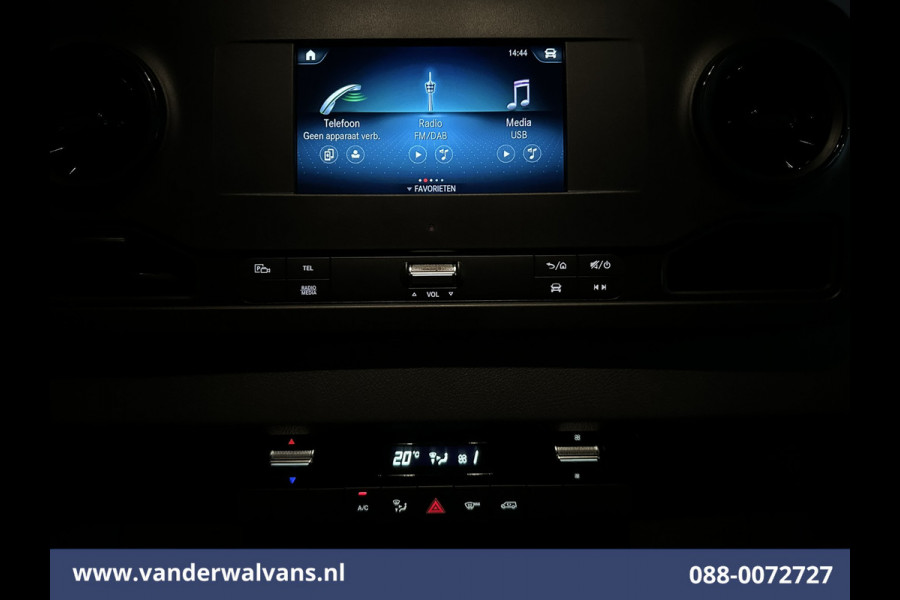 Mercedes-Benz Sprinter 316 CDI 164pk L3H2 Euro6 Airco | Camera | Apple Carplay | Cruisecontrol | Chauffeursstoel Android Auto, Stoelverwarming, Bijrijdersbank, 3500kg trekvermogen