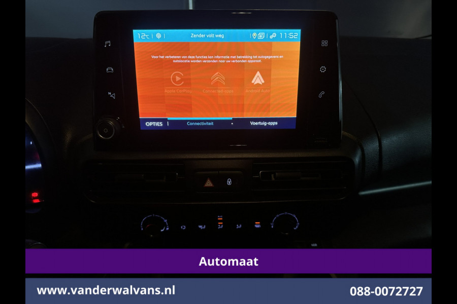 Citroën Berlingo 1.5 BlueHDI 131pk Automaat L1H1 Euro6 Airco | 2x Zijdeur | Camera | Navigatie | Apple Carplay Android Auto, Cruisecontrol, Parkeersensoren