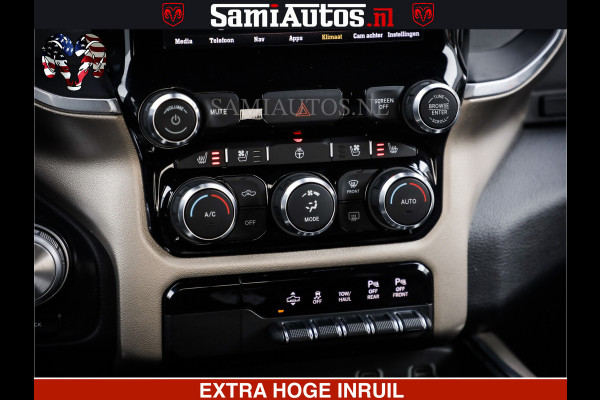 Dodge Ram 1500 HULK | 5.7 V8 | STRIPING | LUCHT VERING | LARAMIE SPORT BLACK ON BLACK | MEGA DIK | CREW CAB DUBBELE CABINE | 5 PERSOONS | DC | DIKKE WILEN | WIDE BODY |