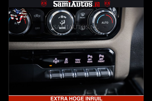 Dodge Ram 1500 HULK | 5.7 V8 | STRIPING | LUCHT VERING | LARAMIE SPORT BLACK ON BLACK | MEGA DIK | CREW CAB DUBBELE CABINE | 5 PERSOONS | DC | DIKKE WILEN | WIDE BODY |
