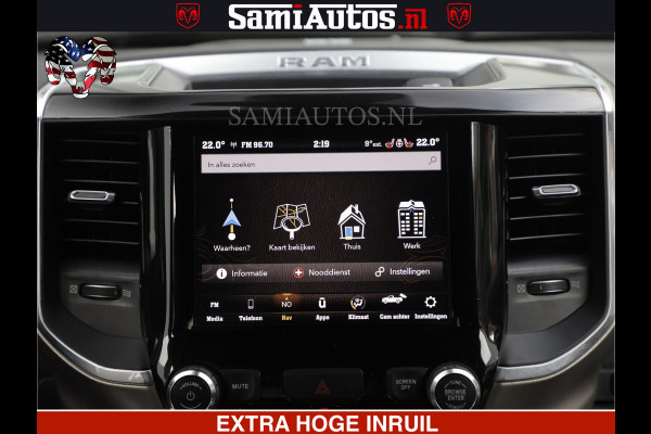 Dodge Ram 1500 HULK | 5.7 V8 | STRIPING | LUCHT VERING | LARAMIE SPORT BLACK ON BLACK | MEGA DIK | CREW CAB DUBBELE CABINE | 5 PERSOONS | DC | DIKKE WILEN | WIDE BODY |