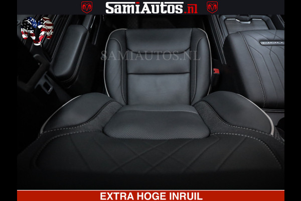 Dodge Ram LIMITED NIGHT H.O 540 PK 706 Nm | XB9 | MASSAGE | BOM VOL | CREW CAB | DUBBELE CABINE | GRIJSKENTEKEN | 5 PERSOONS | DE MEEST LUXUEUZE en BEGEERDE Pick-up