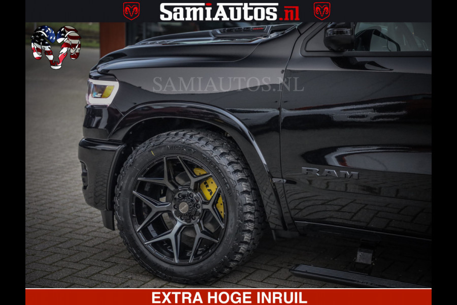 Dodge Ram LIMITED NIGHT H.O 540 PK 706 Nm | XB9 | MASSAGE | BOM VOL | CREW CAB | DUBBELE CABINE | GRIJSKENTEKEN | 5 PERSOONS | DE MEEST LUXUEUZE en BEGEERDE Pick-up