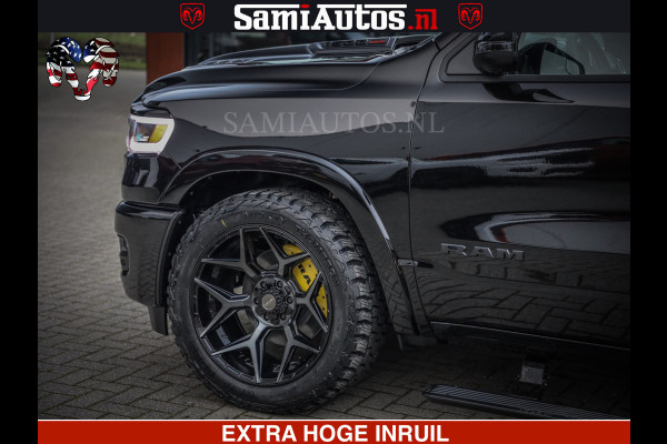 Dodge Ram LIMITED NIGHT H.O 540 PK 706 Nm | XB9 | MASSAGE | BOM VOL | CREW CAB | DUBBELE CABINE | GRIJSKENTEKEN | 5 PERSOONS | DE MEEST LUXUEUZE en BEGEERDE Pick-up