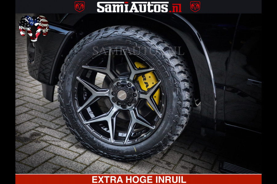 Dodge Ram LIMITED NIGHT H.O 540 PK 706 Nm | XB9 | MASSAGE | BOM VOL | CREW CAB | DUBBELE CABINE | GRIJSKENTEKEN | 5 PERSOONS | DE MEEST LUXUEUZE en BEGEERDE Pick-up