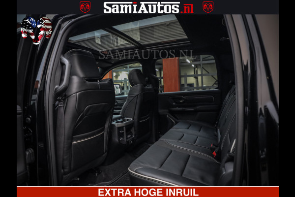 Dodge Ram LIMITED NIGHT H.O 540 PK 706 Nm | XB9 | MASSAGE | BOM VOL | CREW CAB | DUBBELE CABINE | GRIJSKENTEKEN | 5 PERSOONS | DE MEEST LUXUEUZE en BEGEERDE Pick-up