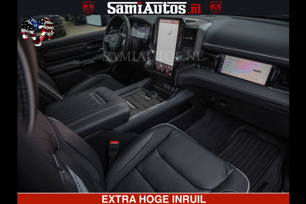 Dodge Ram LIMITED NIGHT H.O 540 PK 706 Nm | XB9 | MASSAGE | BOM VOL | CREW CAB | DUBBELE CABINE | GRIJSKENTEKEN | 5 PERSOONS | DE MEEST LUXUEUZE en BEGEERDE Pick-up