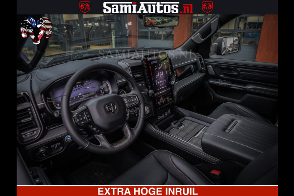 Dodge Ram LIMITED NIGHT H.O 540 PK 706 Nm | XB9 | MASSAGE | BOM VOL | CREW CAB | DUBBELE CABINE | GRIJSKENTEKEN | 5 PERSOONS | DE MEEST LUXUEUZE en BEGEERDE Pick-up