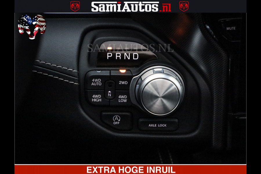 Dodge Ram LIMITED NIGHT H.O 540 PK 706 Nm | XB9 | MASSAGE | BOM VOL | CREW CAB | DUBBELE CABINE | GRIJSKENTEKEN | 5 PERSOONS | DE MEEST LUXUEUZE en BEGEERDE Pick-up
