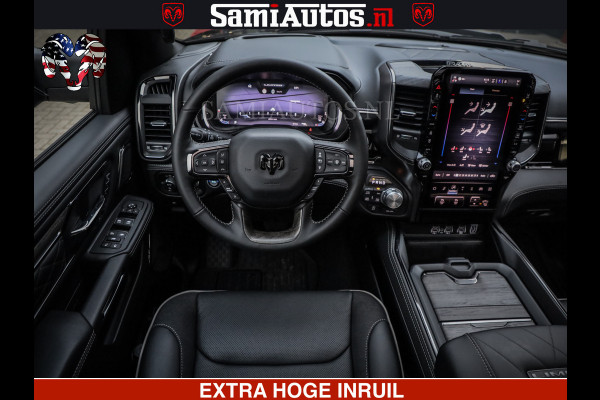 Dodge Ram LIMITED NIGHT H.O 540 PK 706 Nm | XB9 | MASSAGE | BOM VOL | CREW CAB | DUBBELE CABINE | GRIJSKENTEKEN | 5 PERSOONS | DE MEEST LUXUEUZE en BEGEERDE Pick-up