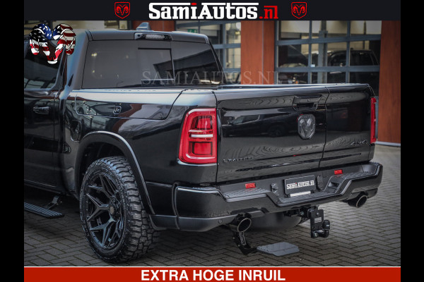 Dodge Ram LIMITED NIGHT H.O 540 PK 706 Nm | XB9 | MASSAGE | BOM VOL | CREW CAB | DUBBELE CABINE | GRIJSKENTEKEN | 5 PERSOONS | DE MEEST LUXUEUZE en BEGEERDE Pick-up