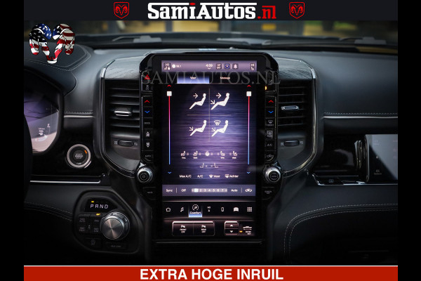 Dodge Ram LIMITED NIGHT H.O 540 PK 706 Nm | XB9 | MASSAGE | BOM VOL | CREW CAB | DUBBELE CABINE | GRIJSKENTEKEN | 5 PERSOONS | DE MEEST LUXUEUZE en BEGEERDE Pick-up