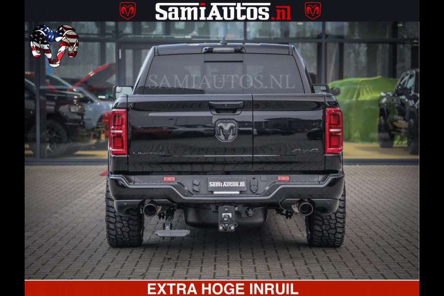 Dodge Ram LIMITED NIGHT H.O 540 PK 706 Nm | XB9 | MASSAGE | BOM VOL | CREW CAB | DUBBELE CABINE | GRIJSKENTEKEN | 5 PERSOONS | DE MEEST LUXUEUZE en BEGEERDE Pick-up