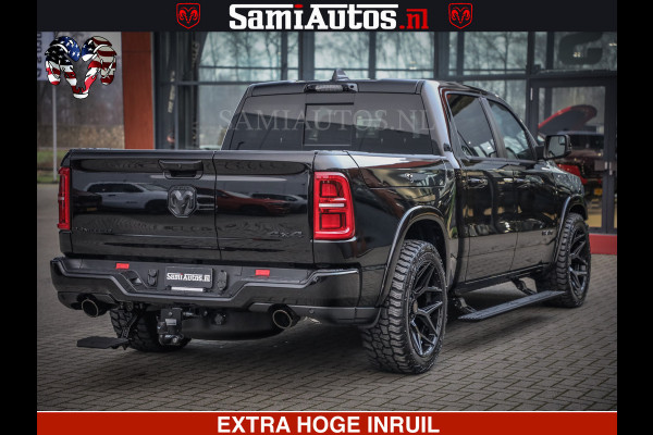 Dodge Ram LIMITED NIGHT H.O 540 PK 706 Nm | XB9 | MASSAGE | BOM VOL | CREW CAB | DUBBELE CABINE | GRIJSKENTEKEN | 5 PERSOONS | DE MEEST LUXUEUZE en BEGEERDE Pick-up