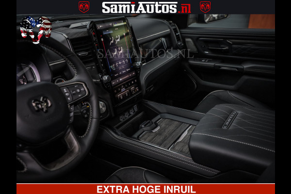 Dodge Ram LIMITED NIGHT H.O 540 PK 706 Nm | XB9 | MASSAGE | BOM VOL | CREW CAB | DUBBELE CABINE | GRIJSKENTEKEN | 5 PERSOONS | DE MEEST LUXUEUZE en BEGEERDE Pick-up